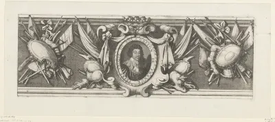 Beleg van Saint Martin op het Île de Ré, juli-november 1627 (randwerk, deel middenonder)