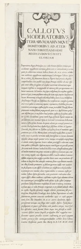 Beleg van Saint Martin op het Île de Ré, juli-november 1627 (tekst, deel rechtsboven)