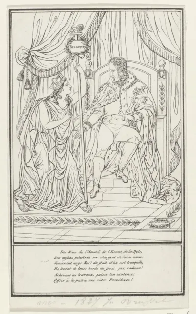Belgische Maagd vóór koning Willem I, 1827