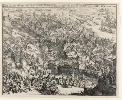 Belgrad taken by storm by Maximilian Emanuel, elector of Bavaria, September 6th 1688