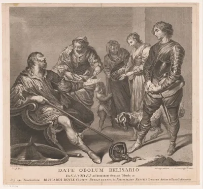 Belisarius krijgt een aalmoes
