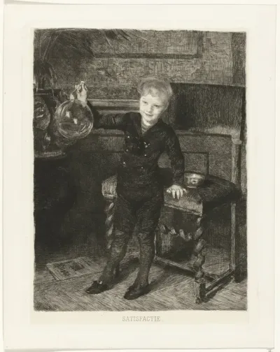 Bellenblazend jongetje