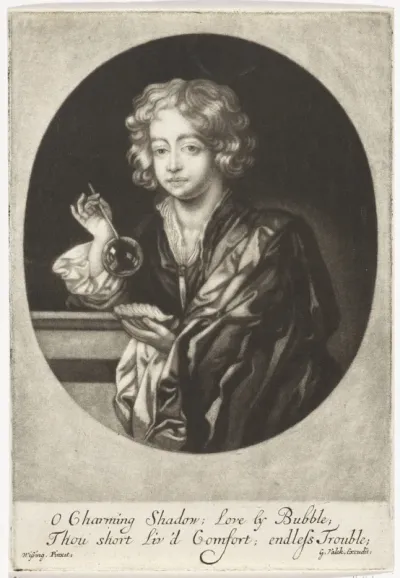 Bellenblazende jongen