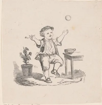 Bellenblazende jongen