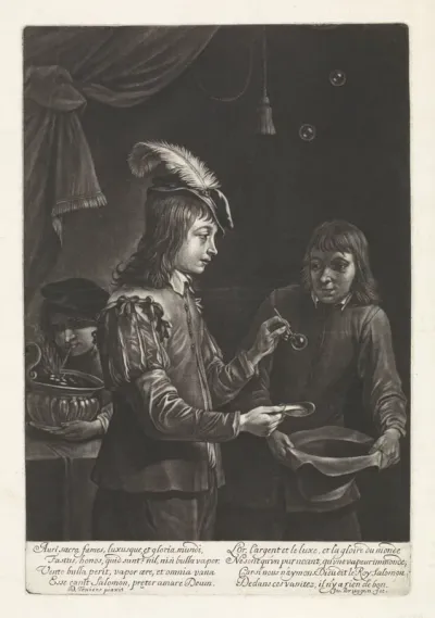 Bellenblazende jongens