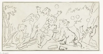 Bellenblazende putti