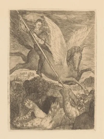 Bellerophon doodt de Chimaera