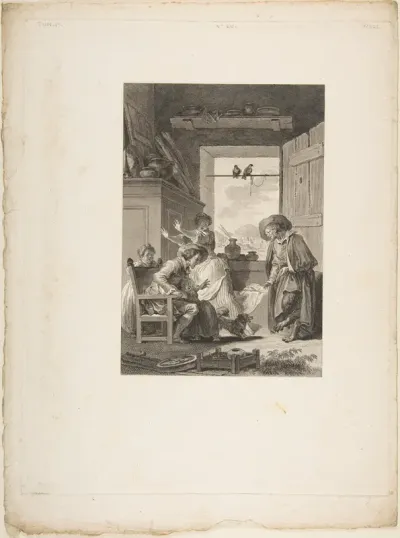 Belphegor, from "Contes et nouvelles en vers par Jean de La Fontaine. A Paris, de l'imprimerie de P. Didot, l'an III de la République, 1795"