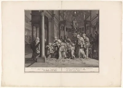 Bels priesters in de tempel