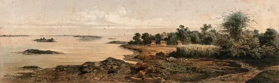 Bengal: the jheels (shallow expansive lake) at high water