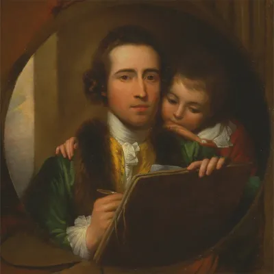Benjamin West and His Son Raphael Lamar West