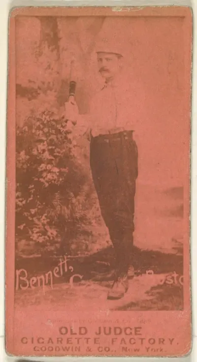 Bennett, Catcher, Boston, from the Old Judge series (N172) for Old Judge Cigarettes