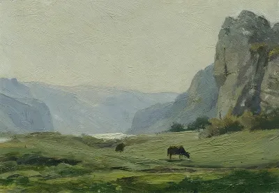 Beraun (aus der Mappe „16 Ansichten tschechischer Landschaften 'Česka Krajiná'“)
