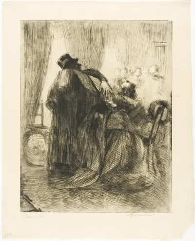 Bereavement, plate five from Woman