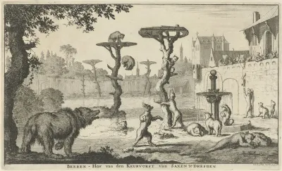 Beren aan het hof van de keurvorst van Saxen