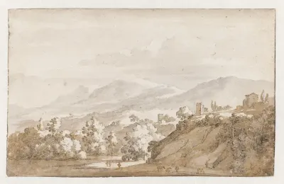 Bergachtig landschap in Italië