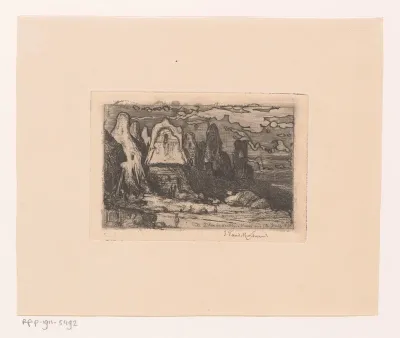 Bergachtig landschap met huizen