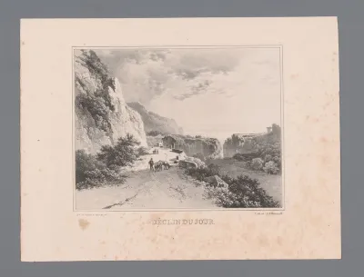 Bergachtig landschap met weg