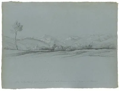 Bergachtig landschap tussen Papigni en Rieti