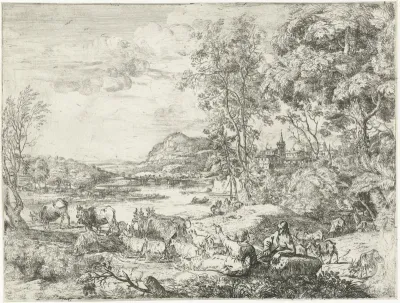 Berger et bergére conversant