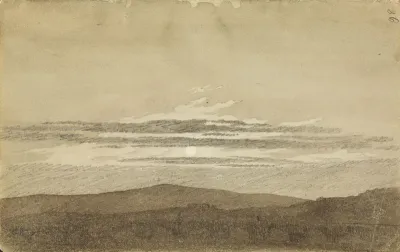 Berglandschaft mit untergehender Sonne
