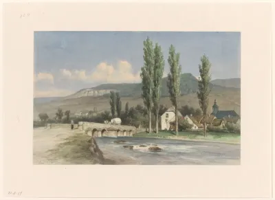 Berglandschap bij Walferdange, Luxemburg