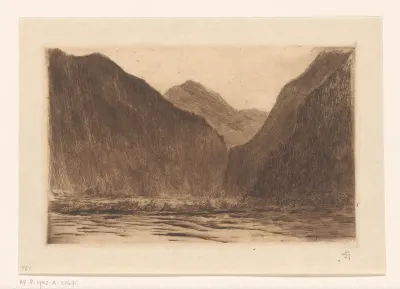 Berglandschap in Muotathal bij avond