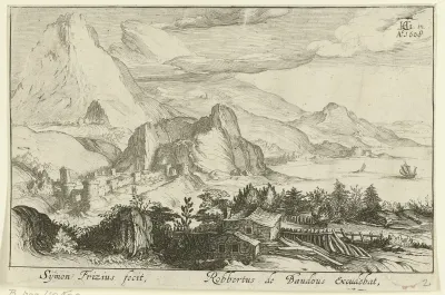 Berglandschap met bebouwing