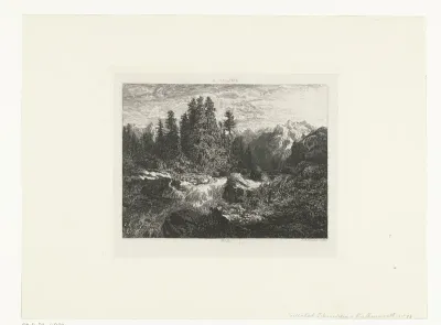 Berglandschap met beek
