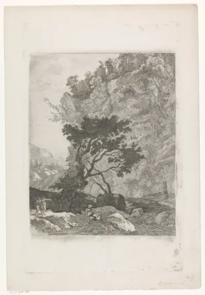 Berglandschap met beek