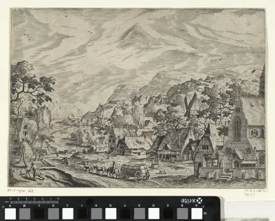 Berglandschap met een dorp