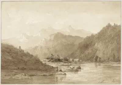 Berglandschap met een meer