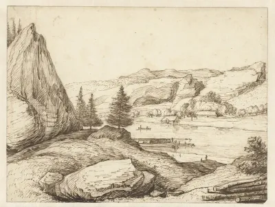 Berglandschap met een rivier