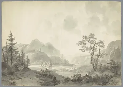 Berglandschap met een rivier