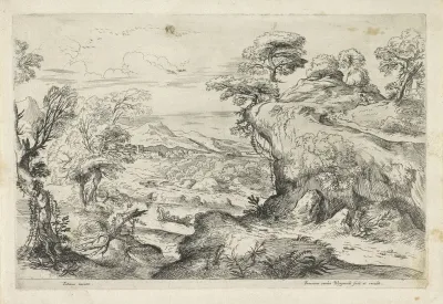 Berglandschap met gezicht op een rivier
