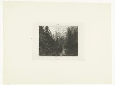 Berglandschap met meertje