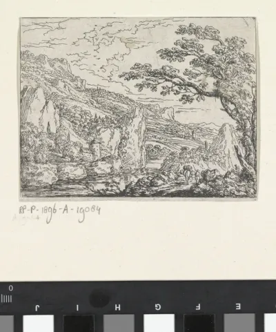 Berglandschap met rivier