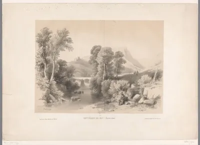 Berglandschap met rivier in de omgeving van Gap