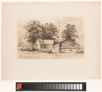 Berglandschap met twee chalets