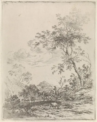 Berglandschap met vee