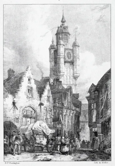 Bergues:  La Tour du marché