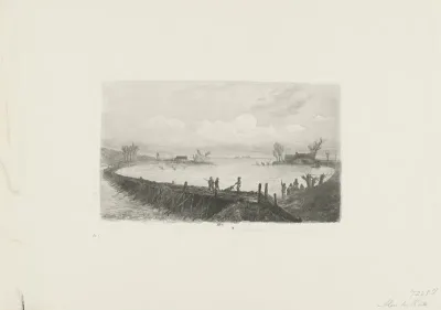 Beringing van de doorbraak te Speet, 1855