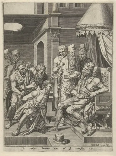 Berisping en veroordeling van de ondankbare knecht