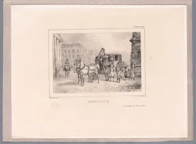 Berline met koetsier op de bok