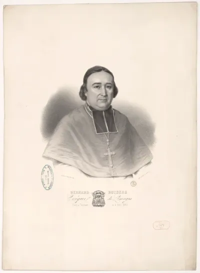 Bernard Buissas évêque de Limoges. Sacré à Toulouse le 4 août 1844. Ch. Vogt, Paris, mai 1851