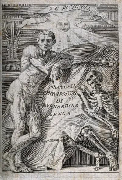 Bernardino Genga: frontispiece to his work Anatomia Chirurgica