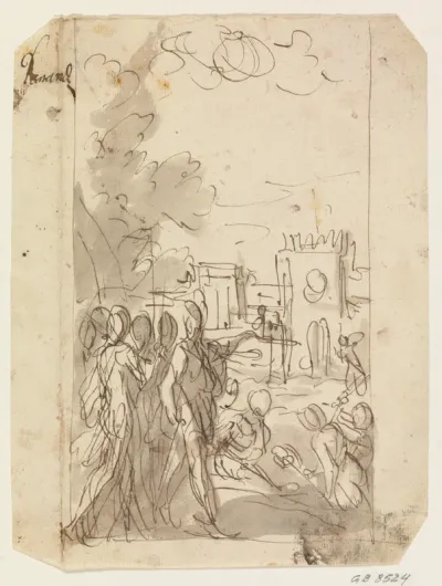 Bernardo Barbarigo fører tilsyn med opførelsen af et fæstningsværk i en belejret by