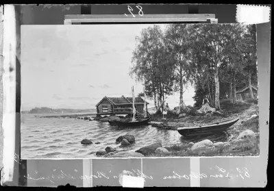 Berndt Lindholm: "Ilta Porvoon Saaristossa" vuodelta 1881