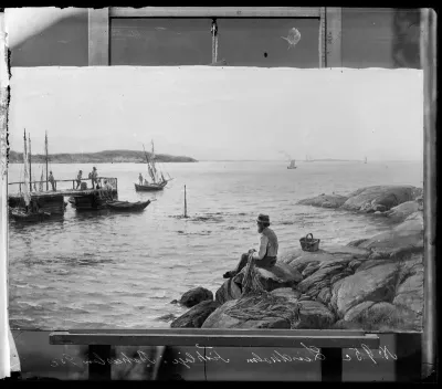 Berndt Lindholm: "Kalastuspaikka Bohusläänissä" ajoitus 1883-1889