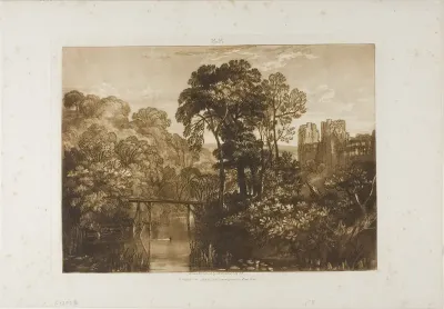Berry Pomeroy Castle, plate 58 from Liber Studiorum